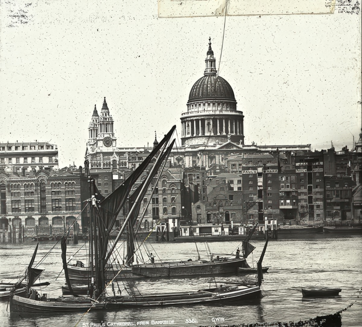 St. Paul's Cathedral from Bankside, 1910s