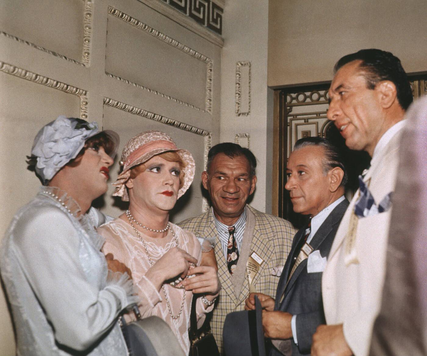 Tony Curtis, Jack Lemmon, and George Raft in ‘Some Like It Hot’, 1959.