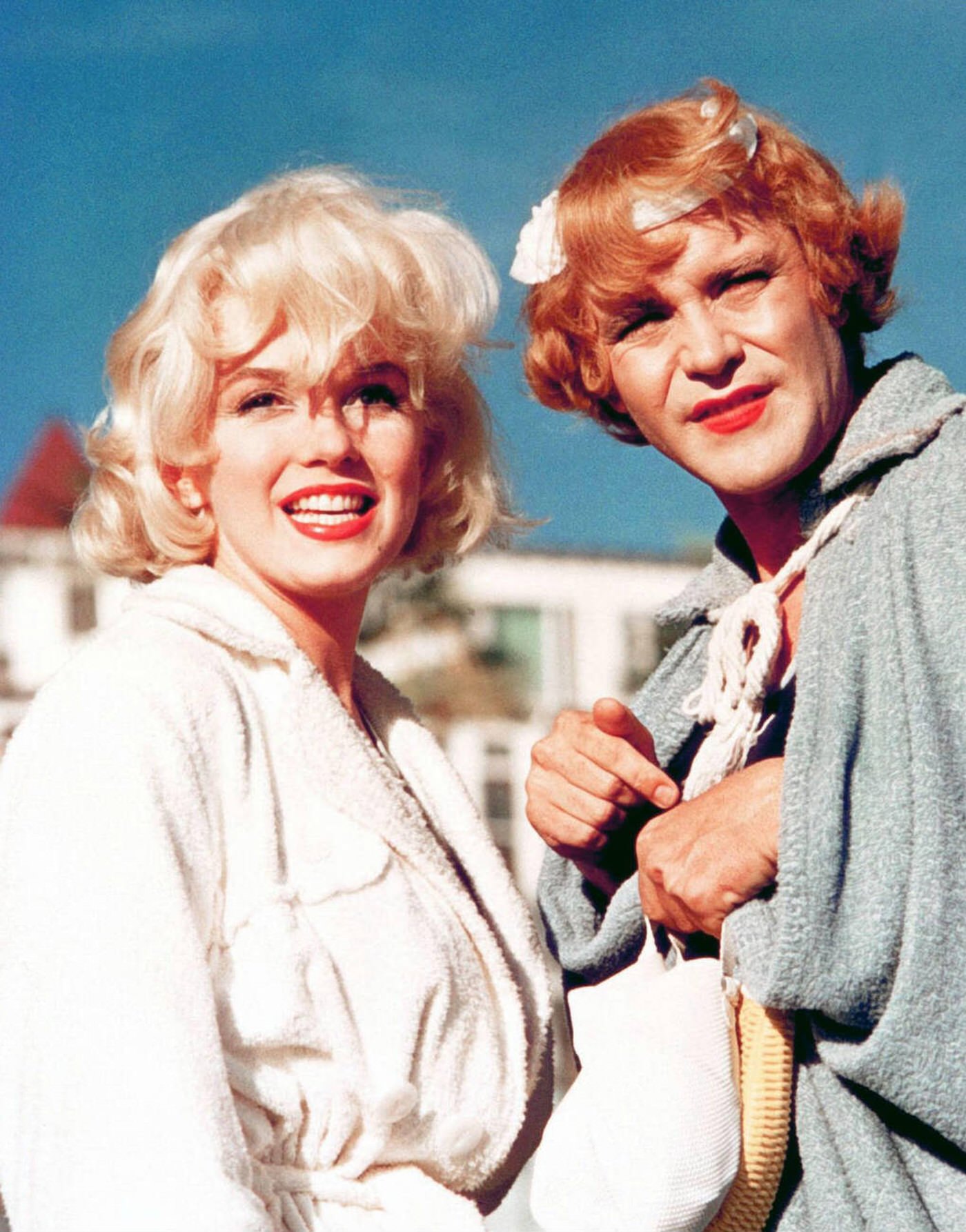 Jack Lemmon and Marilyn Monroe in ‘Some Like It Hot’, 1959.