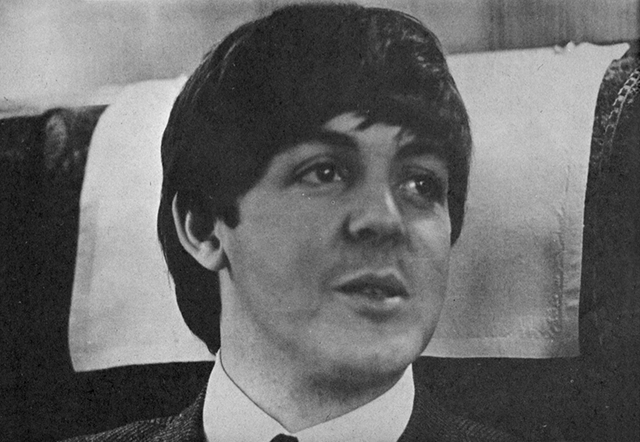 Paul McCartney in a moment of silence.