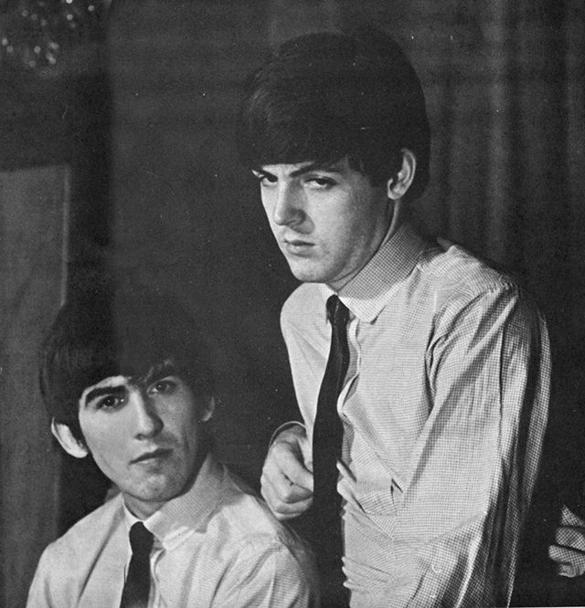The Beatles, a happy group.
