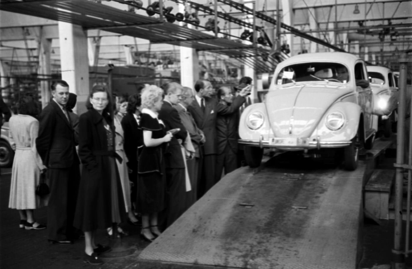 A Look Inside the Volkswagen's Main Plant in Wolfsburg, Germany in 1951