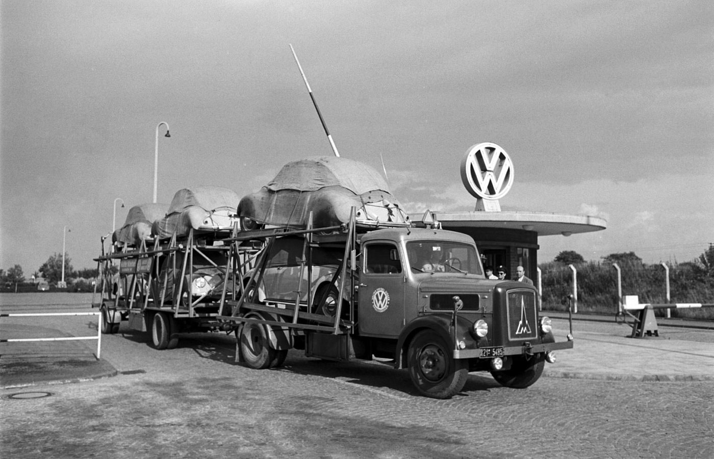 A Look Inside the Volkswagen's Main Plant in Wolfsburg, Germany in 1951