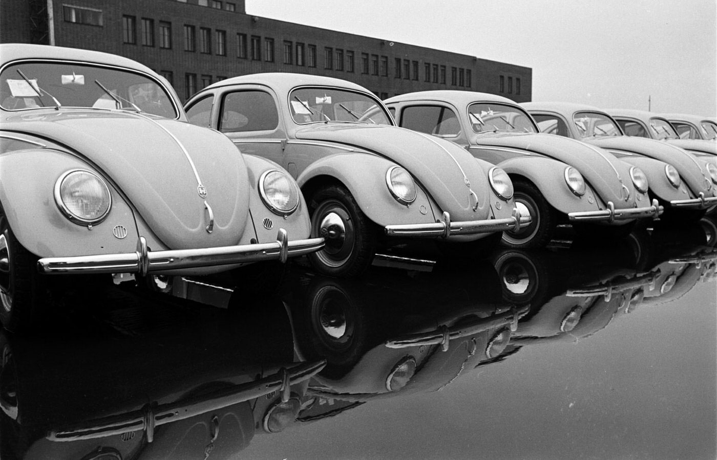 A Look Inside the Volkswagen's Main Plant in Wolfsburg, Germany in 1951