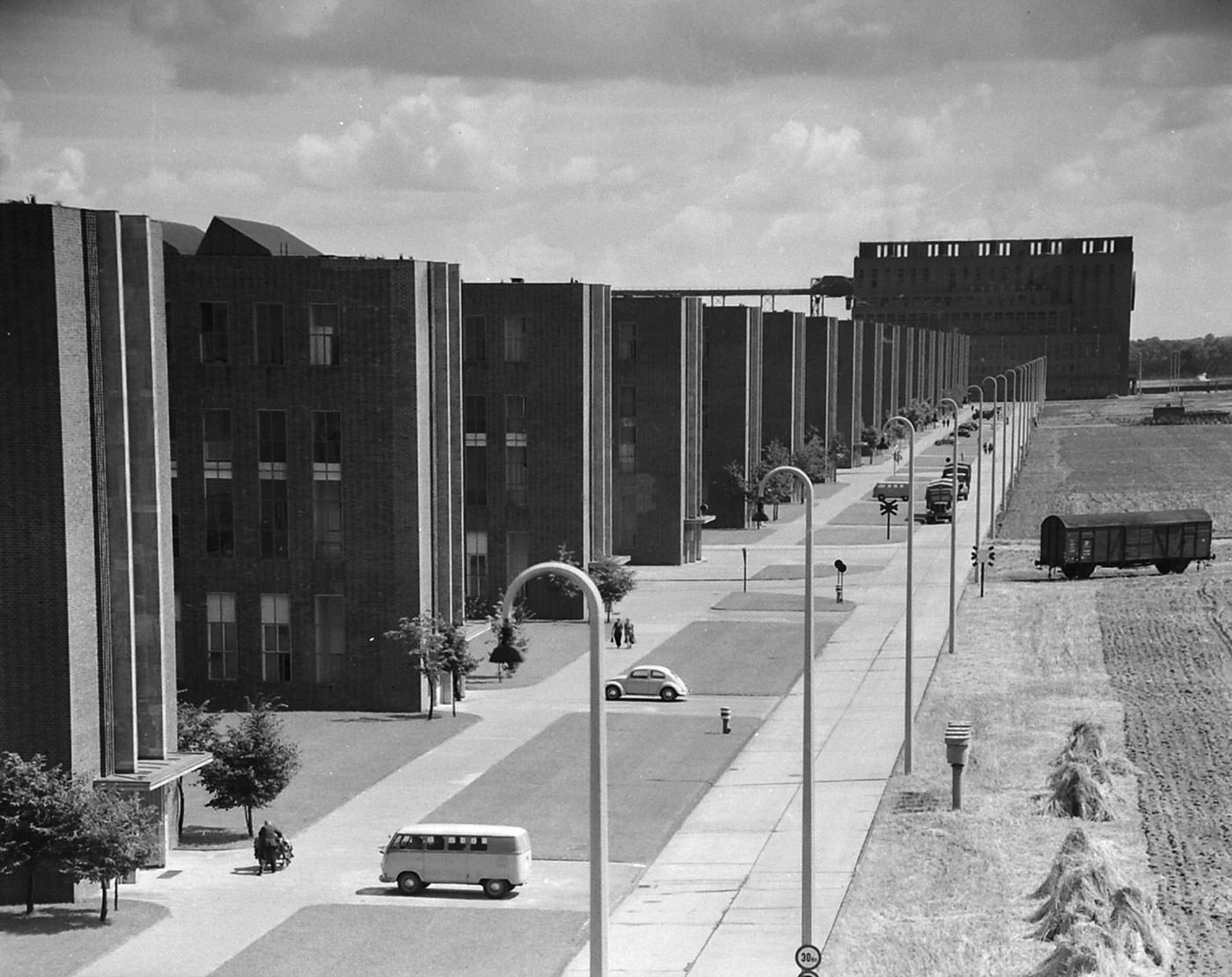 A Look Inside the Volkswagen's Main Plant in Wolfsburg, Germany in 1951
