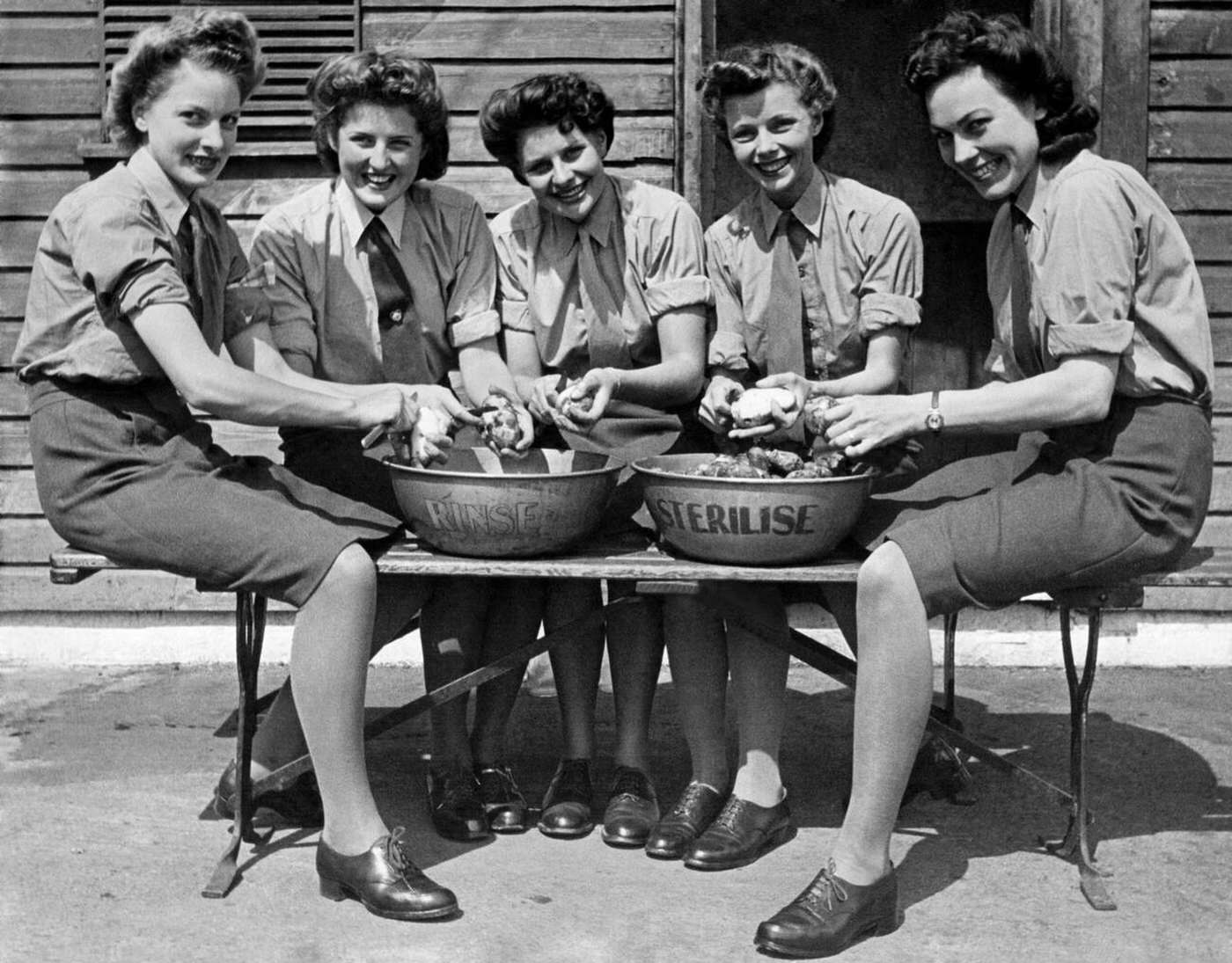ATS members in a beauty competition, 1944