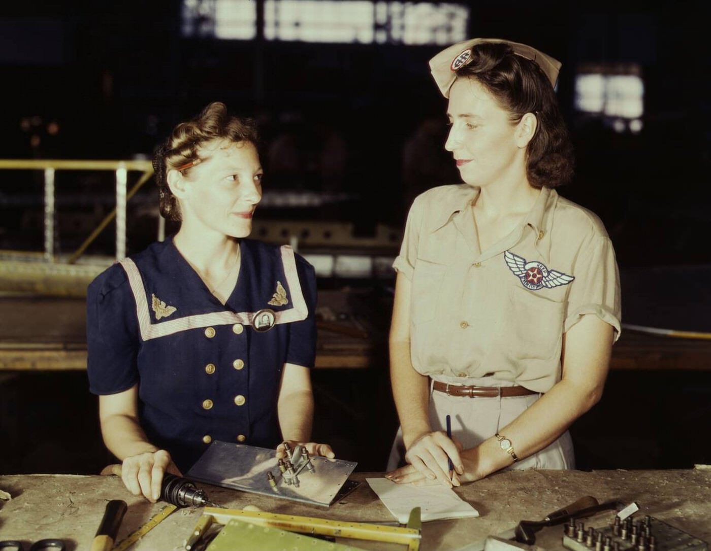 Pearl Harbor widows in war work, World War II