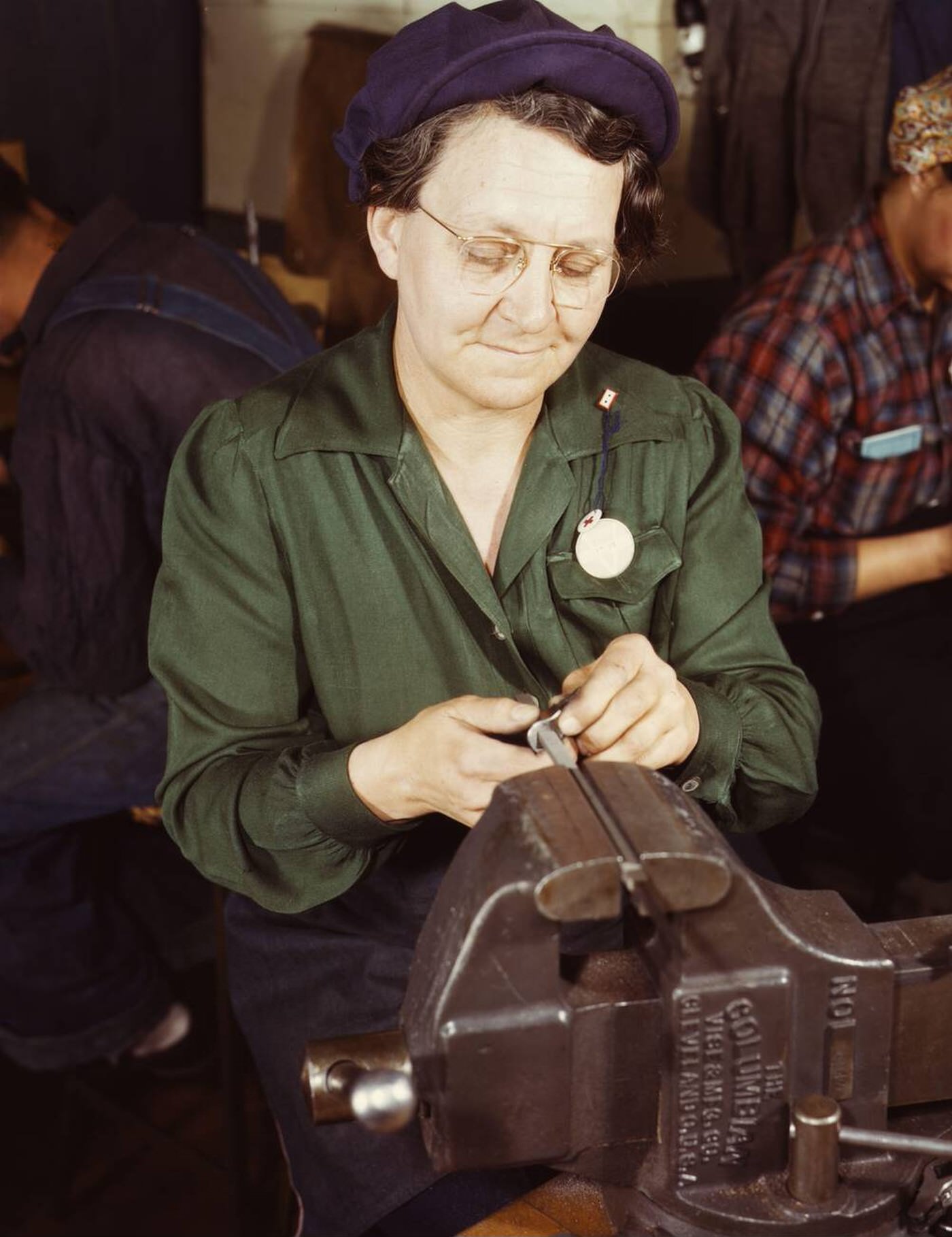 War production worker at Vilter Manufacturing, World War II