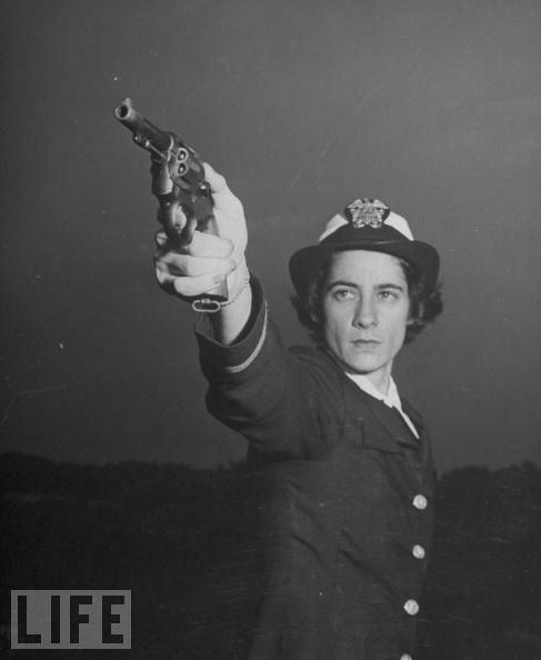 WAVES members in marksmanship training, World War II