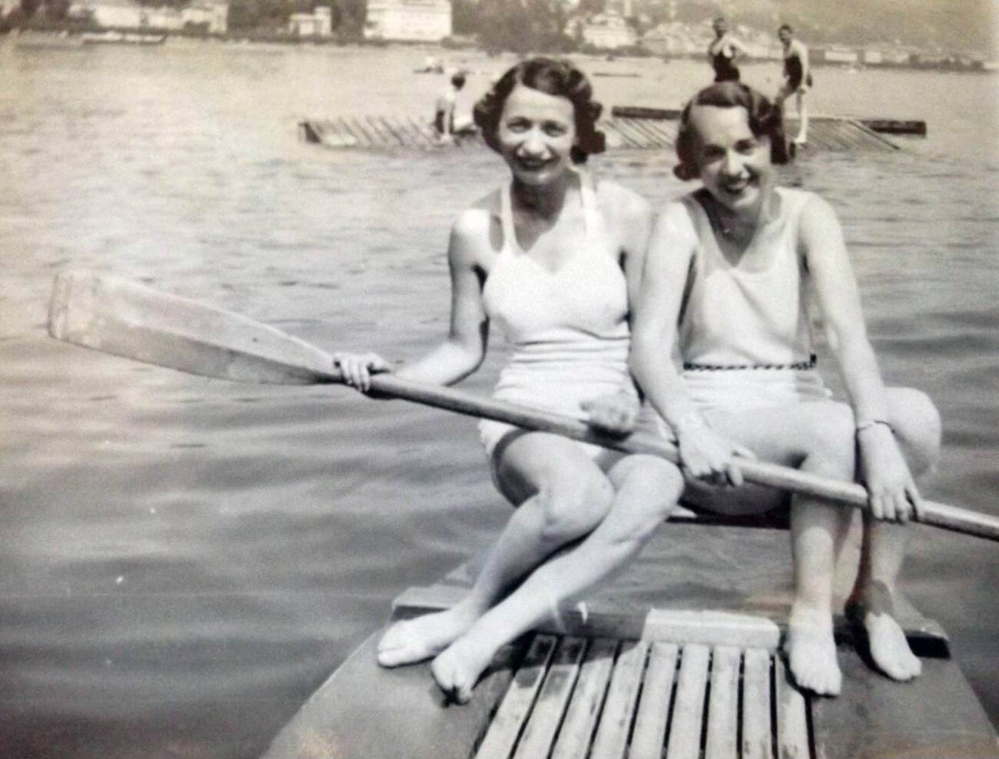 Young women on holiday in France, 1938