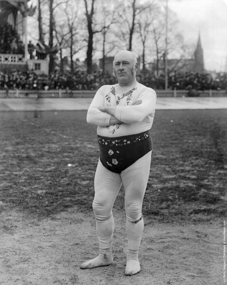 Wrestler George Steadman, 1905