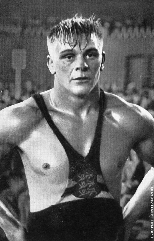 Estonian wrestler Kristjan Palusalu, 1936