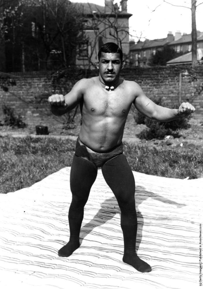 Goulam Maihidiu of the Indian Wrestling Team, 1911
