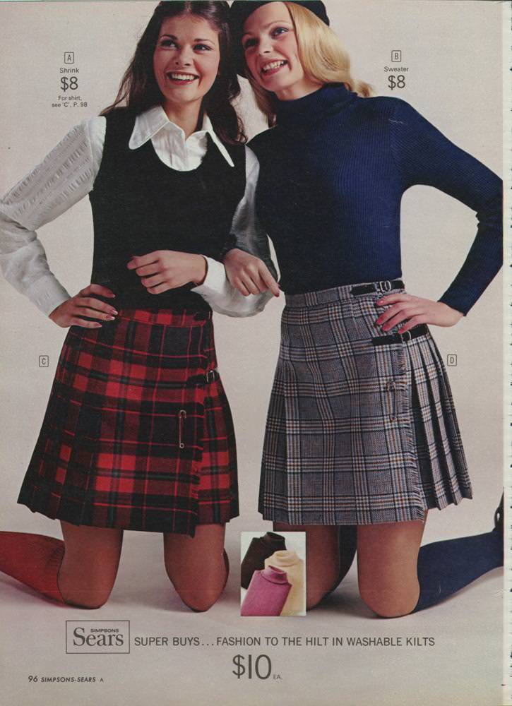 A 1972 Women's Fashion Catalog: A Snapshot of Fall/Winter Styles, From the Popularity of Purple to Mini-Skirts and the Rise of Slacks