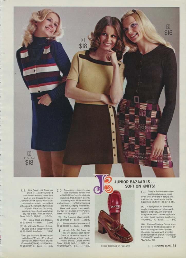 A 1972 Women's Fashion Catalog: A Snapshot of Fall/Winter Styles, From the Popularity of Purple to Mini-Skirts and the Rise of Slacks