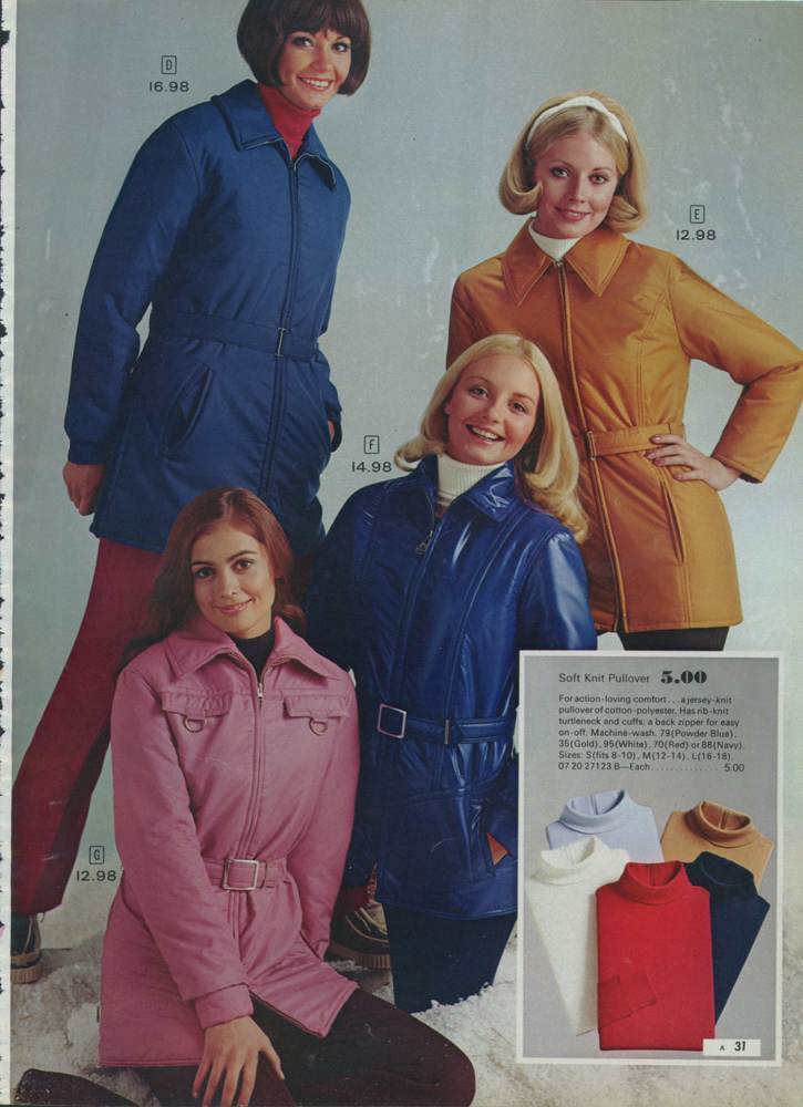 A 1972 Women's Fashion Catalog: A Snapshot of Fall/Winter Styles, From the Popularity of Purple to Mini-Skirts and the Rise of Slacks