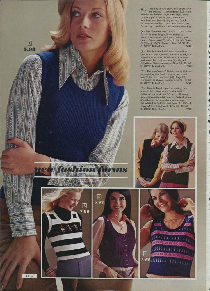A 1972 Women's Fashion Catalog: A Snapshot of Fall/Winter Styles, From the Popularity of Purple to Mini-Skirts and the Rise of Slacks