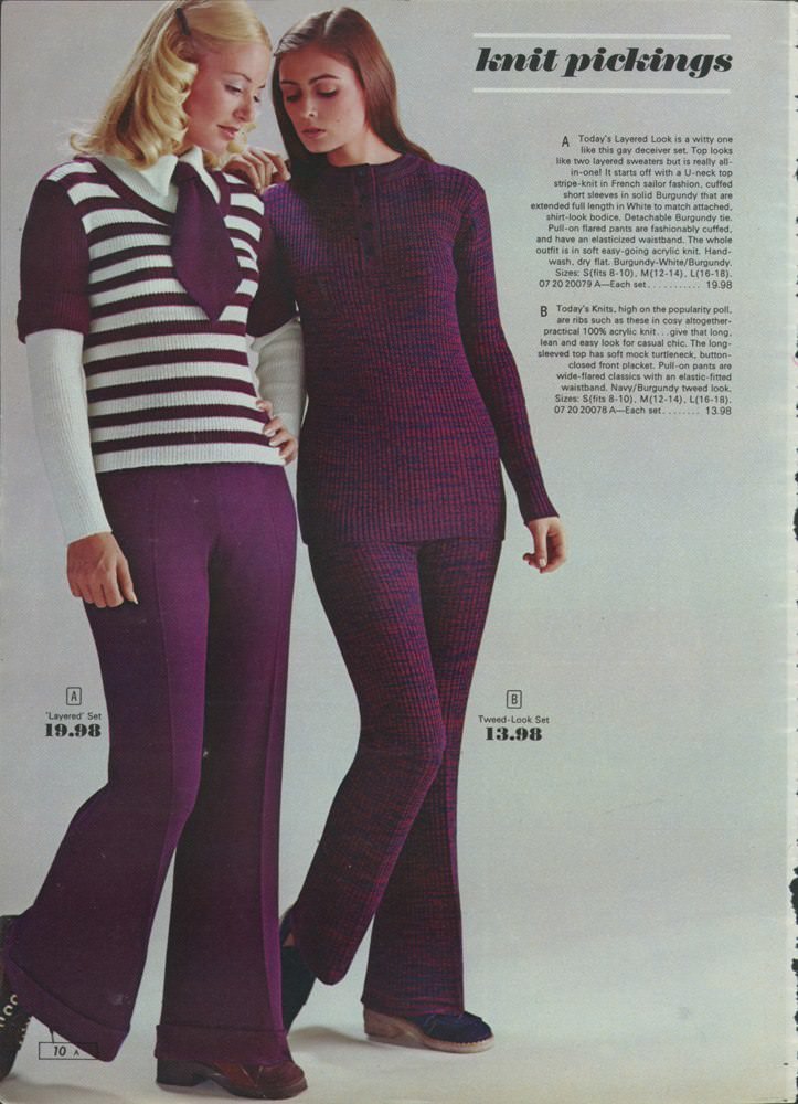 A 1972 Women's Fashion Catalog: A Snapshot of Fall/Winter Styles, From the Popularity of Purple to Mini-Skirts and the Rise of Slacks