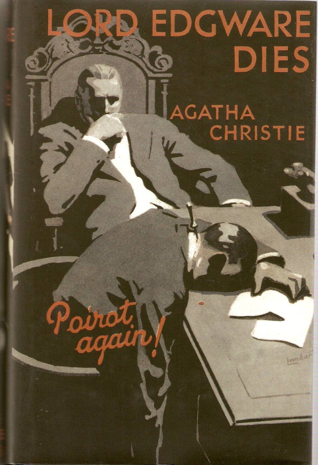 Lord Edgware Dies, UK first edition cover, 1933