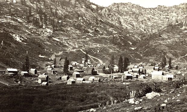 Water Rhyolites, near Logan Springs, Nevada. Taken in 1871.