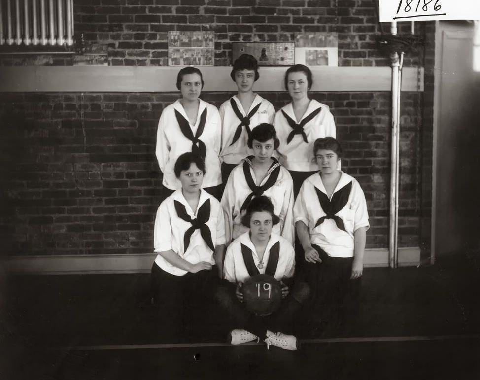 Western College basketball seniors 1919