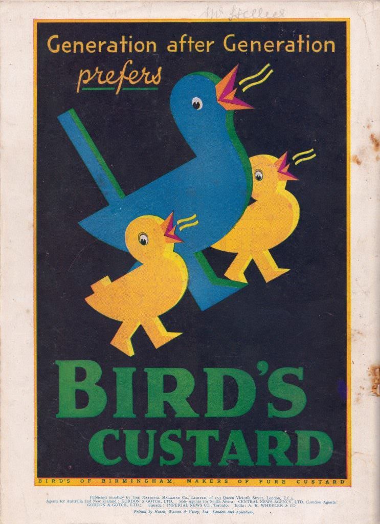 Birds Custard ad from 1933.
