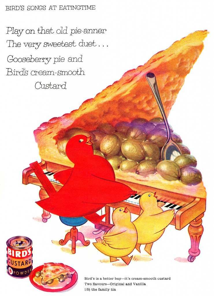 Bird’s Songs at Eatingtime. Ad from 1959.