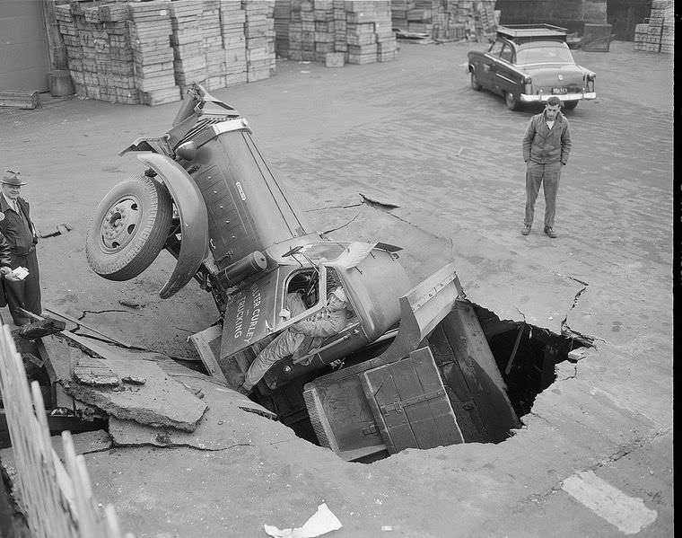 Driving Dangers: Vintage photos of Car Accidents in the 1940s