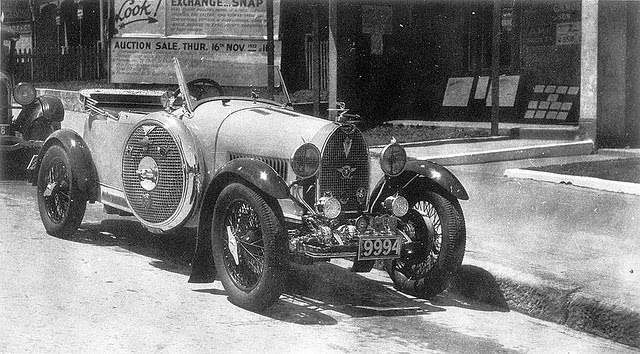 Bugatti Type 40, belonging to R.C. Thomas, probably Parramatta, NSW, 1933.