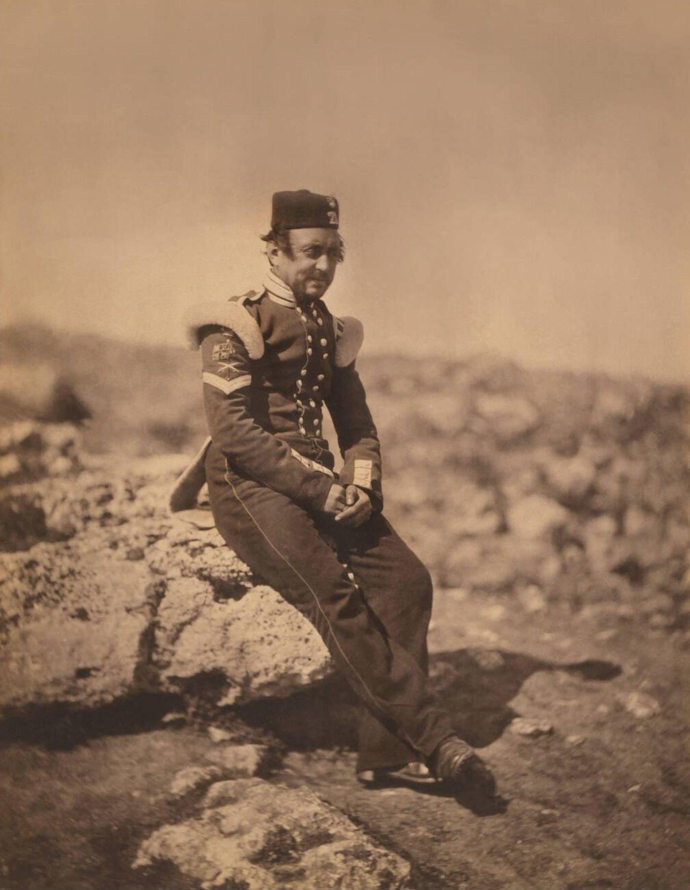 A British Light Infantry sergeant during the Crimean War, 1855.
