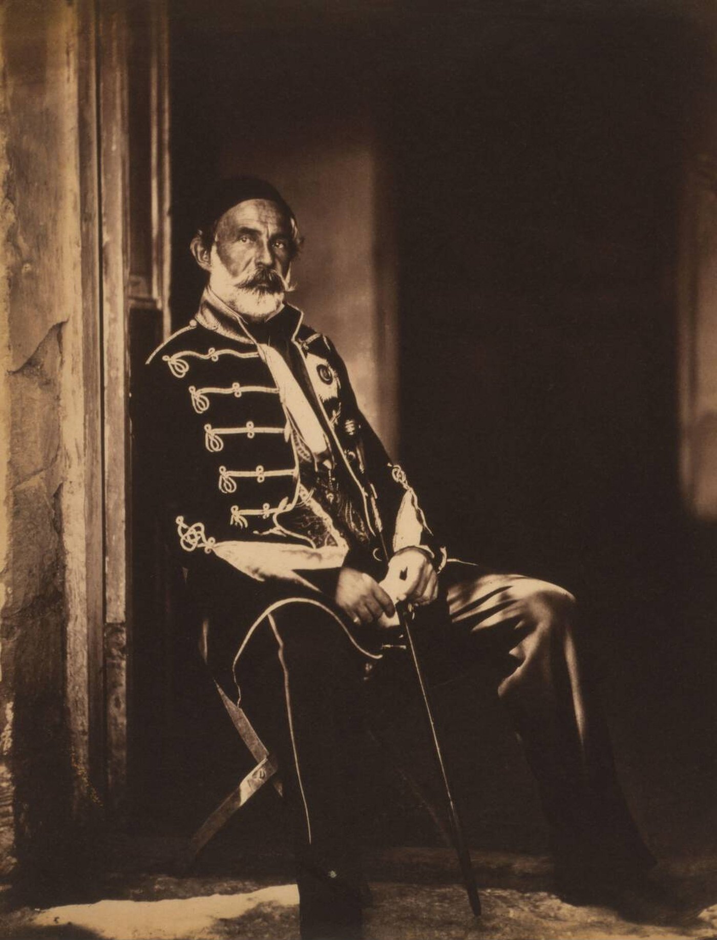 Ottoman Field Marshal Omar Pasha during the Crimean War, 1855.