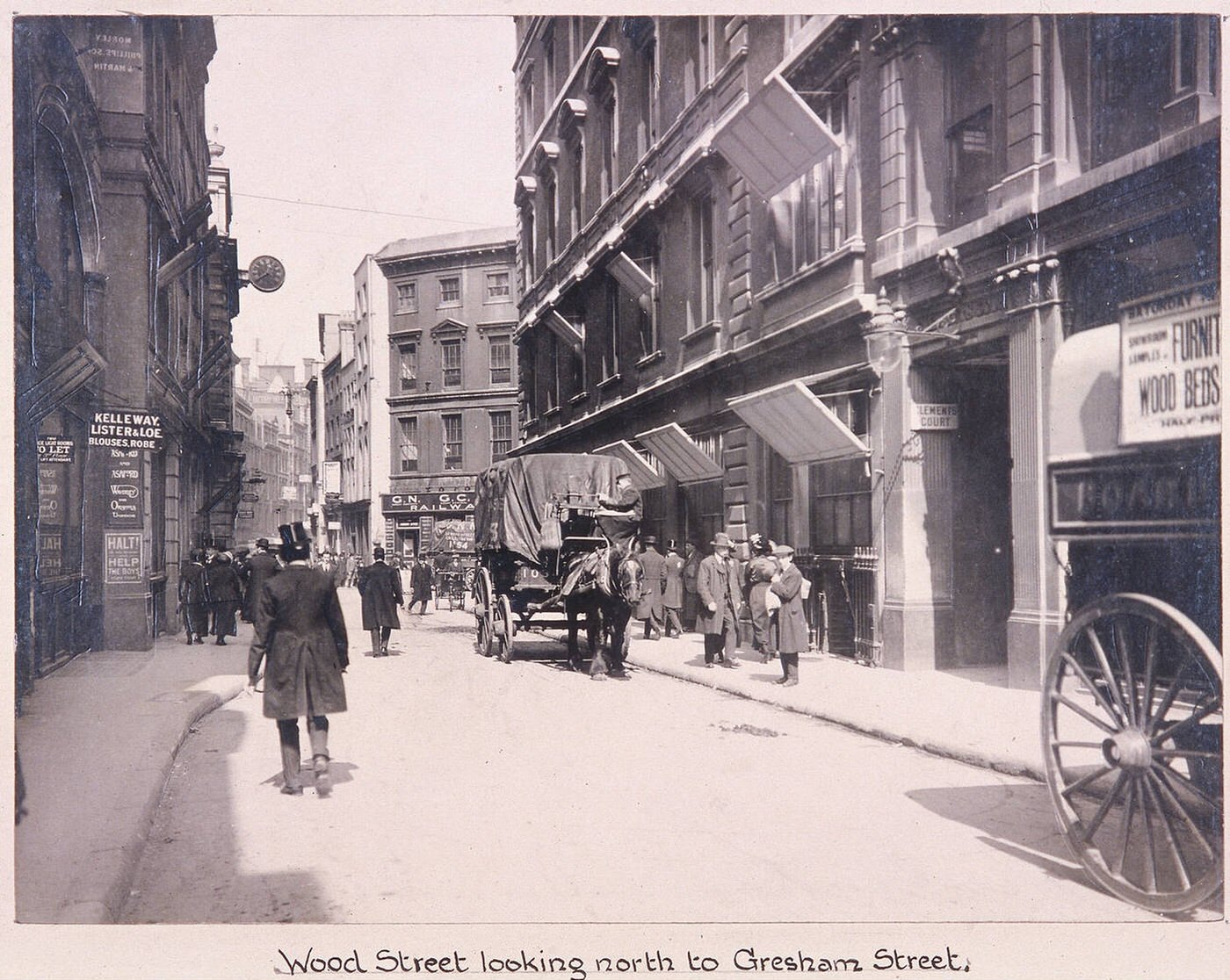 Wood Street, London, 1920.
