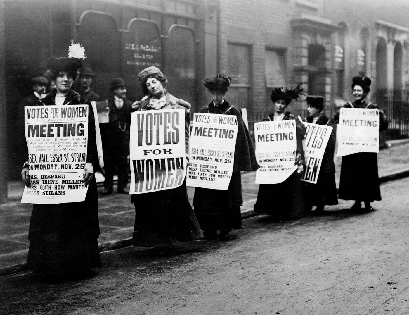Suffragette campaign, London, 1920.