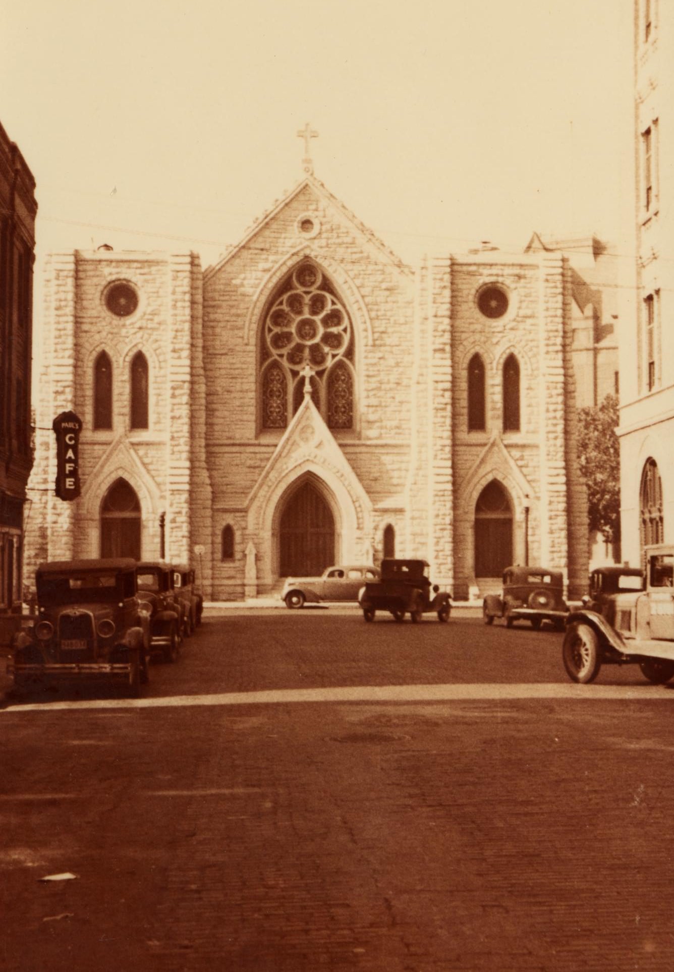 St. Patrick's Cathedral in Fort Worth, Texas, 1930s.