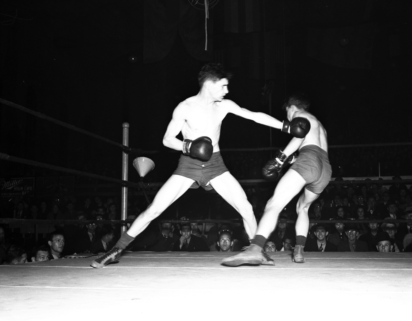 Golden Gloves boxing match, Fort Worth, 1938