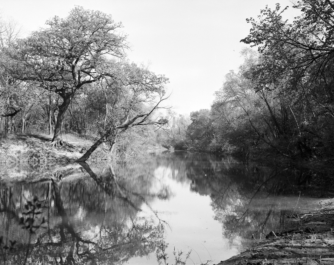 Trinity Park lagoon, Fort Worth, 1938
