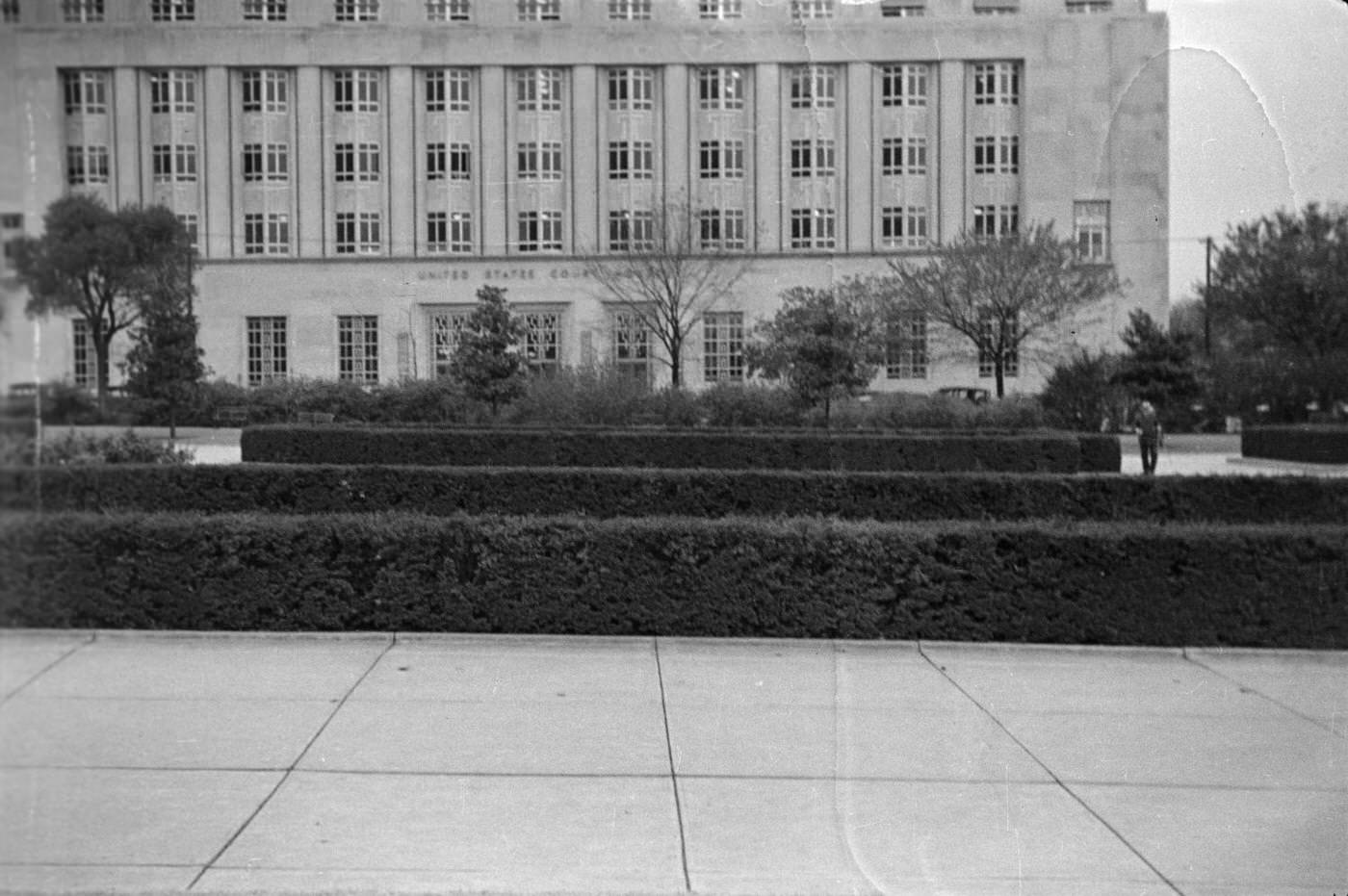 The Eldon B. Mahon United States Courthouse in Fort Worth, Texas, 1930s.