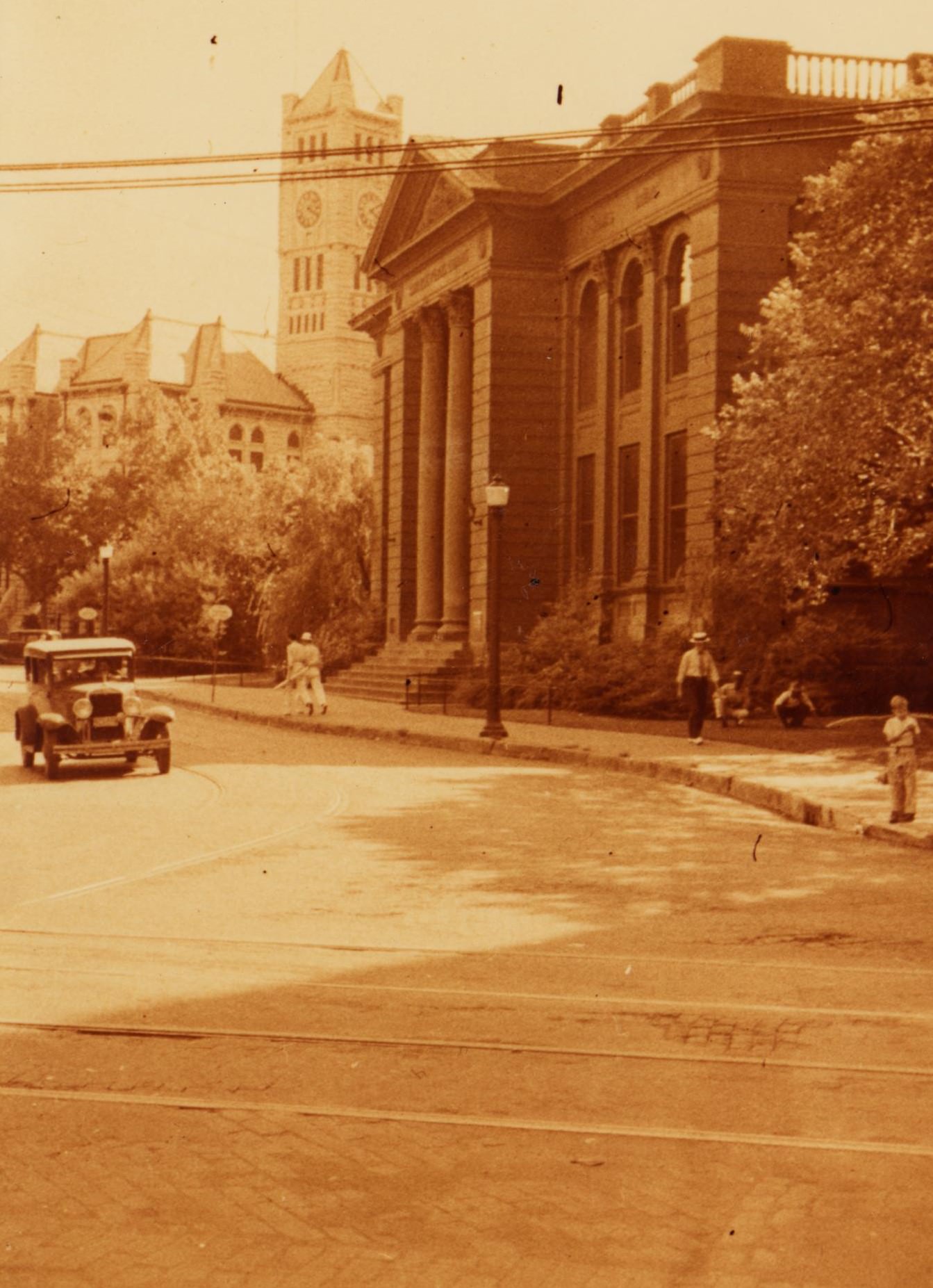 The Carnegie Public Library in Fort Worth, Texas, 1930s.