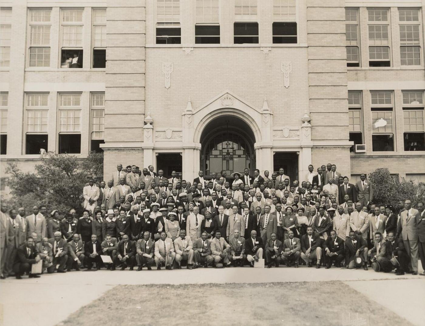 Attendees at a Principals' Conference at I. M. Terrell High School, Fort Worth, 1956.