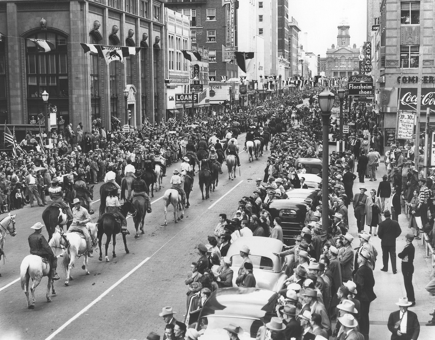 Fort Worth Stock Show parade, 1953.