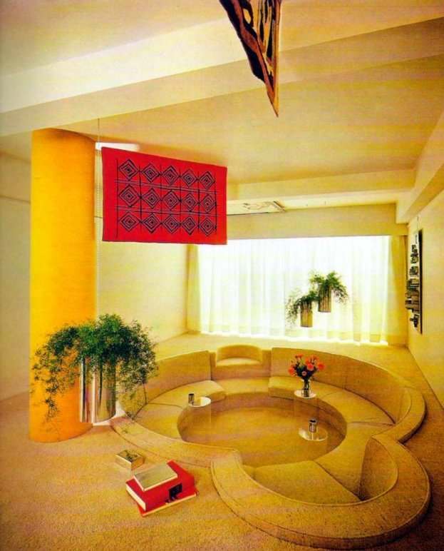 The infamous conversation pit (AKA Convo-pit).