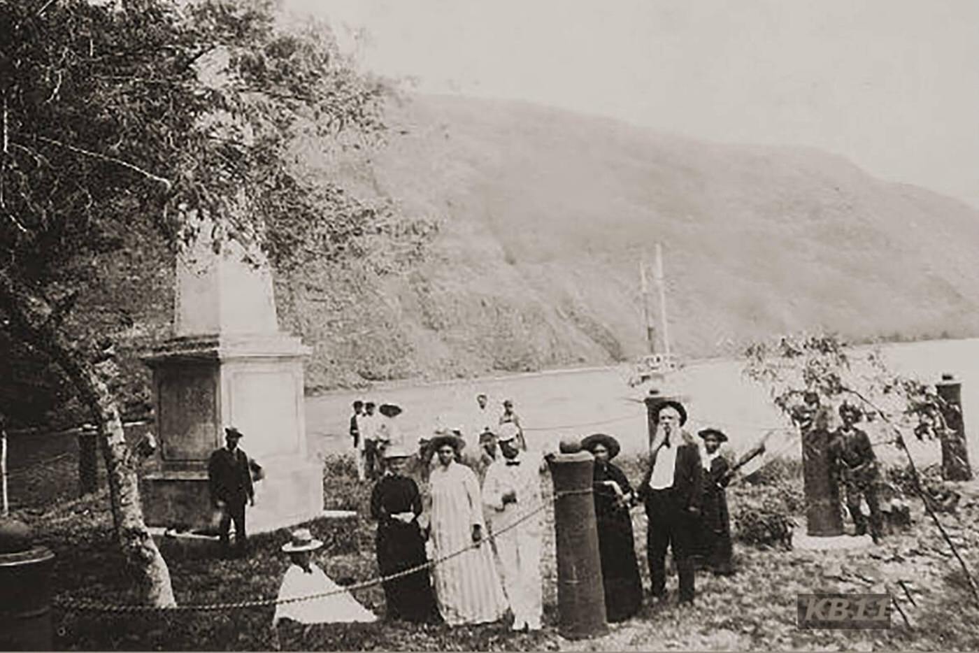 Memorial to the killing of Capt. Cook senior at Kealakekua Bay, Hawaii.