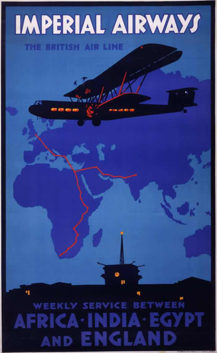 Advertising the Skies: A Look at Imperial Airways Posters Promoting Early Air Travel in the 1920s and 1930s