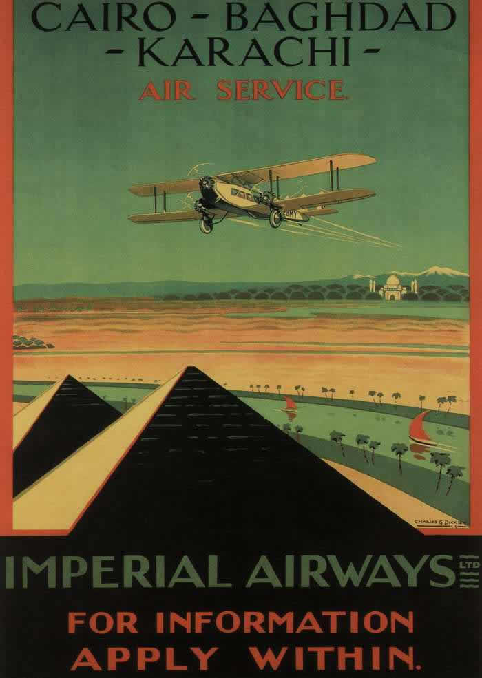 Advertising the Skies: A Look at Imperial Airways Posters Promoting Early Air Travel in the 1920s and 1930s