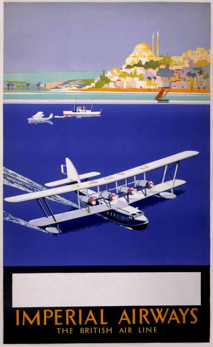 Advertising the Skies: A Look at Imperial Airways Posters Promoting Early Air Travel in the 1920s and 1930s