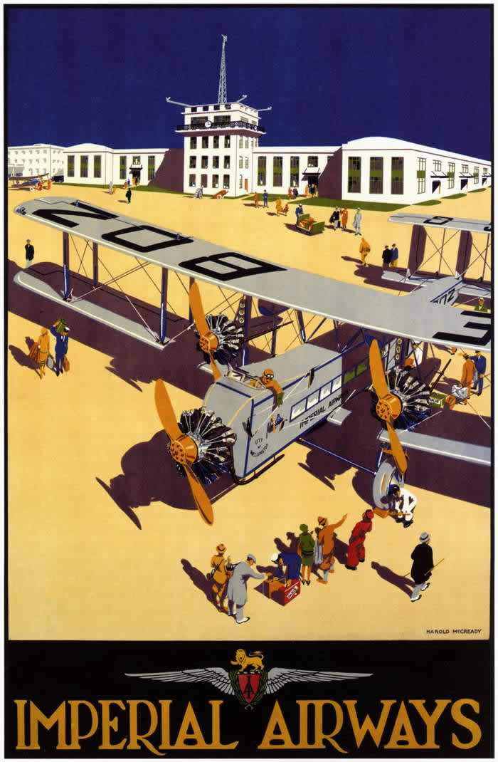 Advertising the Skies: A Look at Imperial Airways Posters Promoting Early Air Travel in the 1920s and 1930s