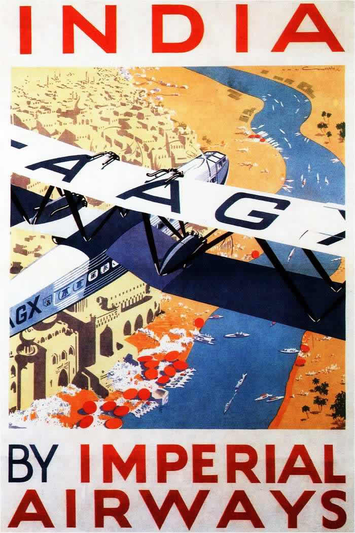 Advertising the Skies: A Look at Imperial Airways Posters Promoting Early Air Travel in the 1920s and 1930s