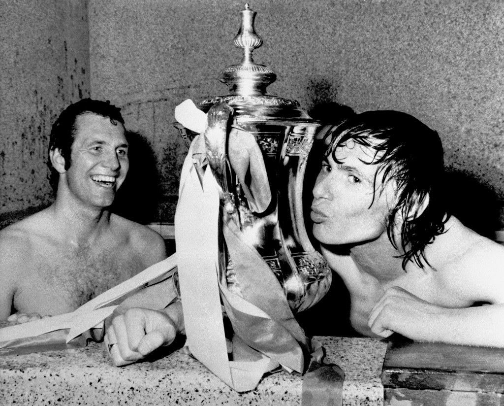 Liverpool celebrating winning the League Championship, 1976.
