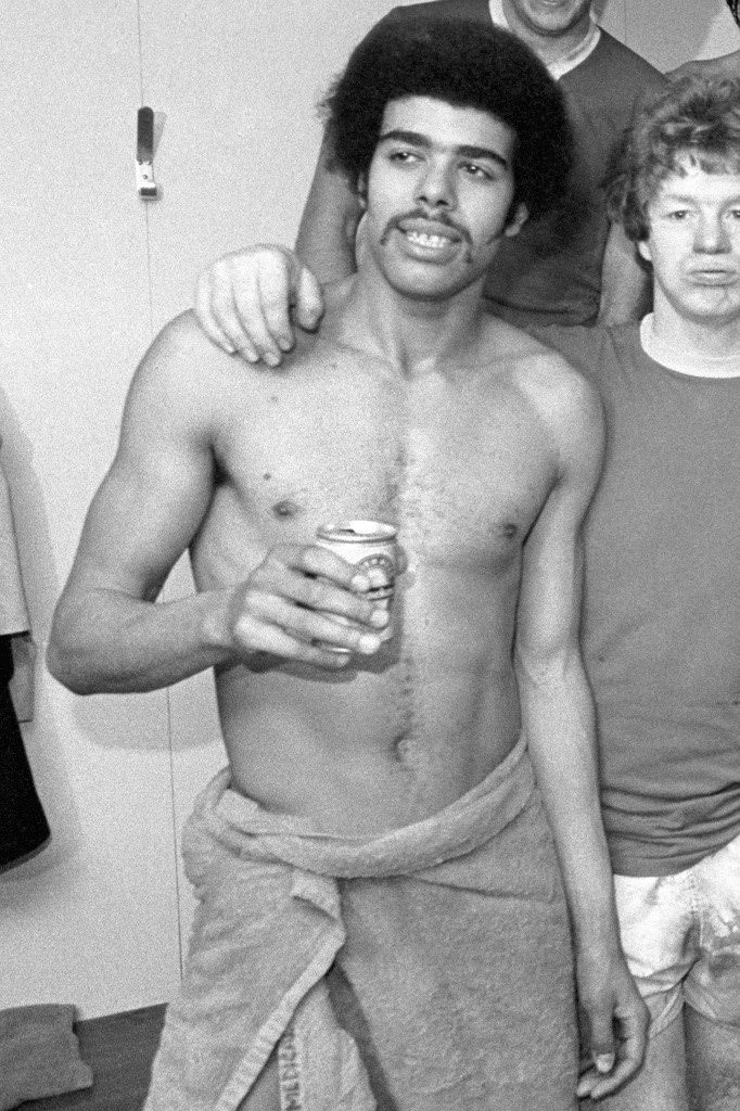 Arsenal players celebrating their FA Cup victory, 1979.