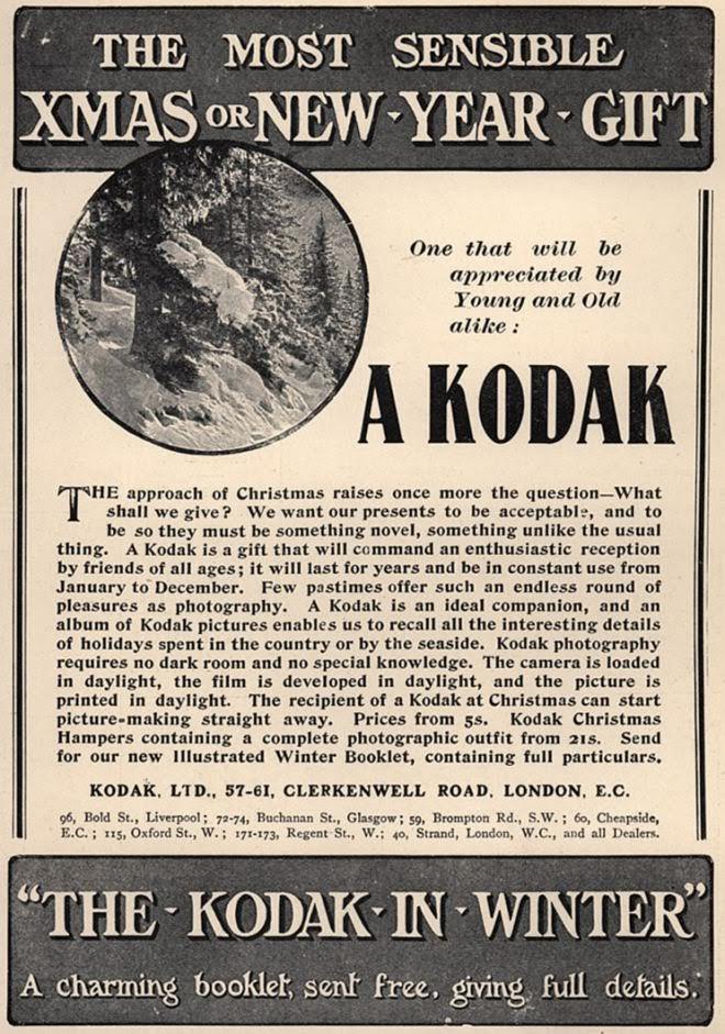 Kodak – The Most Sensible Xmas Or New Year Gift (1906)